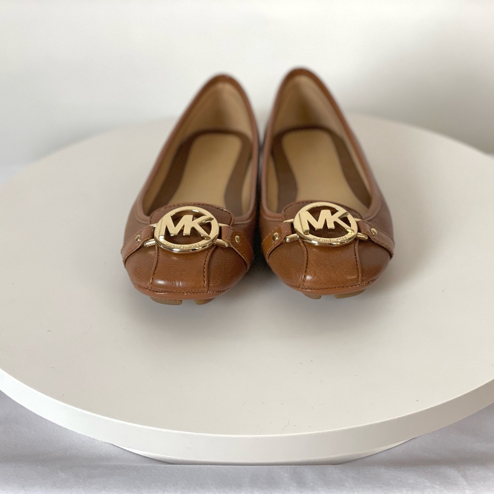 Michael Kors Fulton Saffiano Ballerina Flats. NWOT, never worn.
